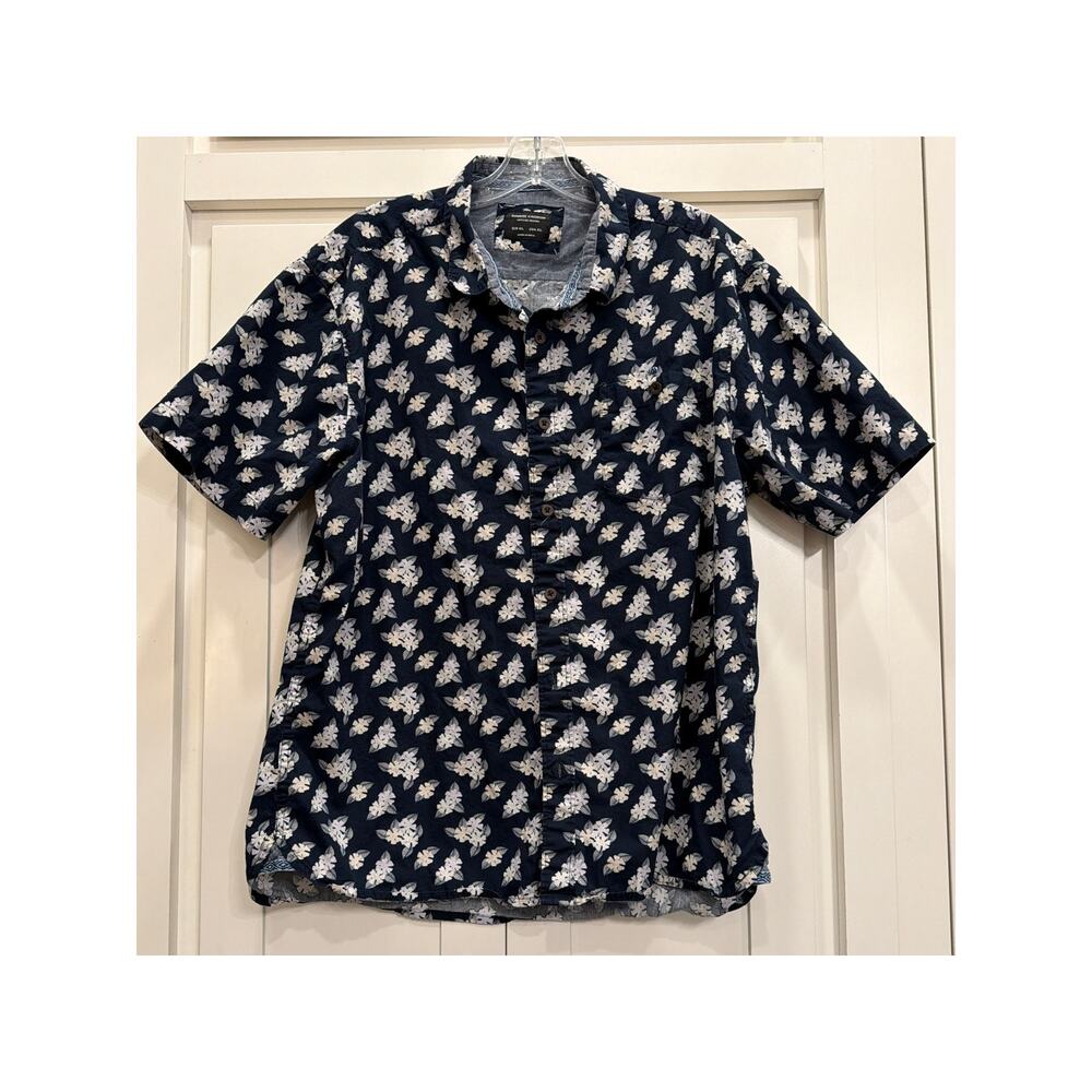 Sunrise Kingdom Vintage Design patterned button up XL 100% Cotton